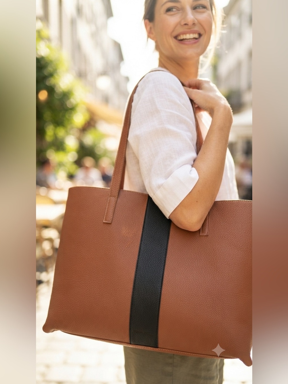 Amazon Women's Brown Tote Bag Shoulder Handbag Purse Everyday Casual Chic